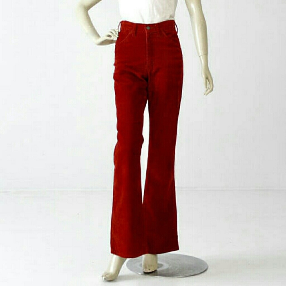 NWT red chord high rise Levi's bell flare jeans